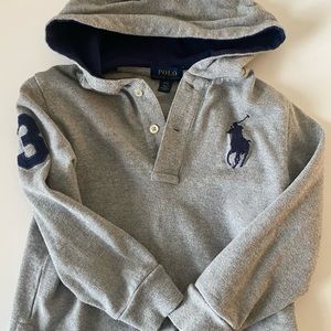 Boys 4t hooded long sleeve shirt
